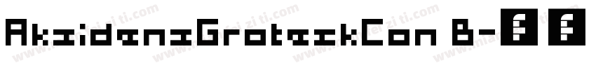 AkzidenzGroteskCon B字体转换